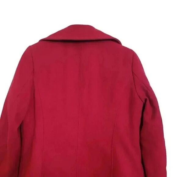 Covington Women's Red Poly/Rayon/Spandex Fleece Single Breasted Dress Coat - Picture 7 of 11